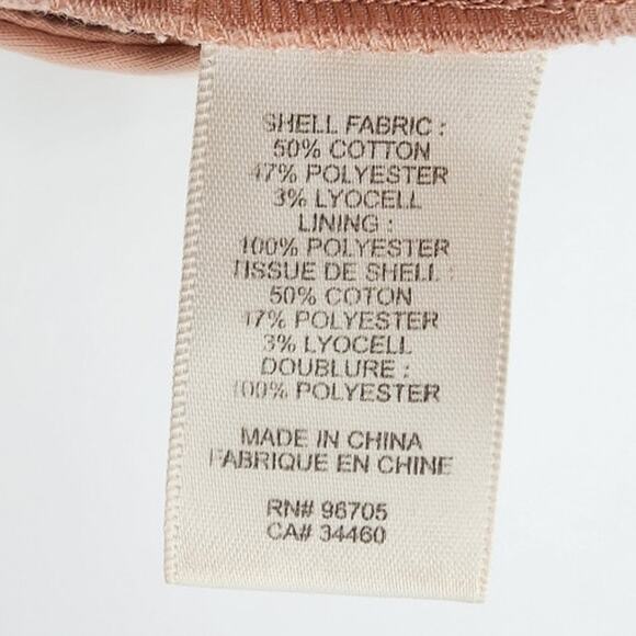 Rebecca Taylor Zipper Detail Light Pink Trouser Pants Size 8 - Picture 9 of 9